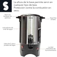 thumbnail image 3 of Cafetera Percolador SIGNA 6lt 40 Tazas Acero Inoxidable 110v, 3 of 5