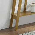 thumbnail image 5 of Kings Brand Furniture - Console Table, Narrow Sofa Table with Storage Shelf for Hallway, Front Hall, Entryway, Living Room (Honey Mustard), 5 of 5