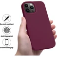 thumbnail image 4 of Funda para iPhone 13 Pro Max JAMW Sencillez Protección contra caídas de grado militar Forro de microfibra antiarañazos Silicona a prueba de golpes 6,7 pulgadas Roj, 4 of 5