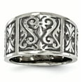 thumbnail image 1 of Edward Mirell Titanium Flat Casted Brushed & Polished Ring Size 8, 1 of 4