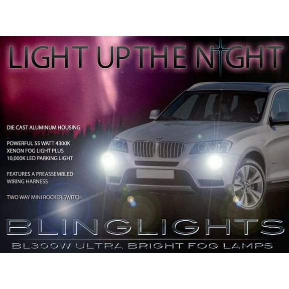 2011 2012 2013 BMW X3 f25 Xenon Foglamps Foglights Drivinglights Driving Fog Lamps Lights