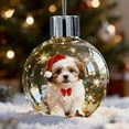 thumbnail image 6 of ChicYu Christmas Puppy Snow Globe Festive Design Exquisite Snow Effect for Tabletop Mantel Home Holiday Decor Gift Christmas Dog Snow Ornaments, 6 of 6
