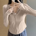 thumbnail image 7 of Lmueinov Women's UPF 50+ Sun Protection Hoodie Jacket Full Zip Long Sleeve with Thumb Holes Slim Fit Lightweight UV Shirts for Outdoor Hiking, S-XXL, 7 of 7