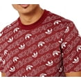 thumbnail image 2 of Adidas Men's Monogram T-shirt Burgundy Printed UK S, 2 of 4