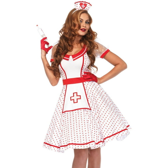 Leg Avenue Women's Bedside Betty Sexy Retro Nurse Costume