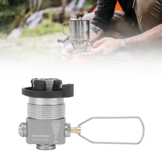 Gas Canister Refill Adapter, Canister Gas Refill Adapter Valve Kit Aluminum Alloy For Backpacking