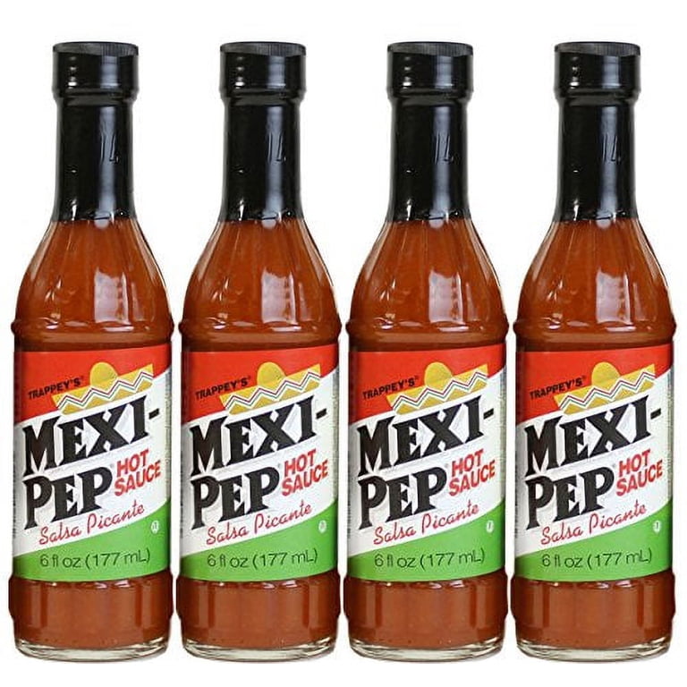 Trappey's, Mexipep Hot Sauce, 6 fl oz, Pack of 4, Made from