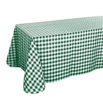 Efavormart Perfect Picnic Inspired Green/White Checkered 90x156" Polyester Tablecloths For Party Event Decor