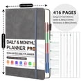 thumbnail image 2 of Dly Weekly and Monthly Productivity Goal Setting Tool for Work Home ADHD Planner for Adults Self Care Journal-Grey, 2 of 5