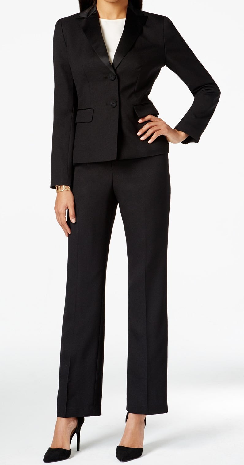 womens pant suits black