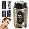 thumbnail image 1 of Mini Electric Shaver Digital Display USB Rechargeable Waterproof Wet Dry Portable Travel Shaving Razor Men Beard Trimmer Hair Remover Tool, 1 of 8