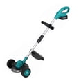 thumbnail image 4 of Cortadora de césped portátil sin escobillas, cortadora de césped eléctrica, cortadora de césped inalámbrica, poste telescópico ajustable con ruedas auxiliares para patios, jardines, parques, 4 of 11