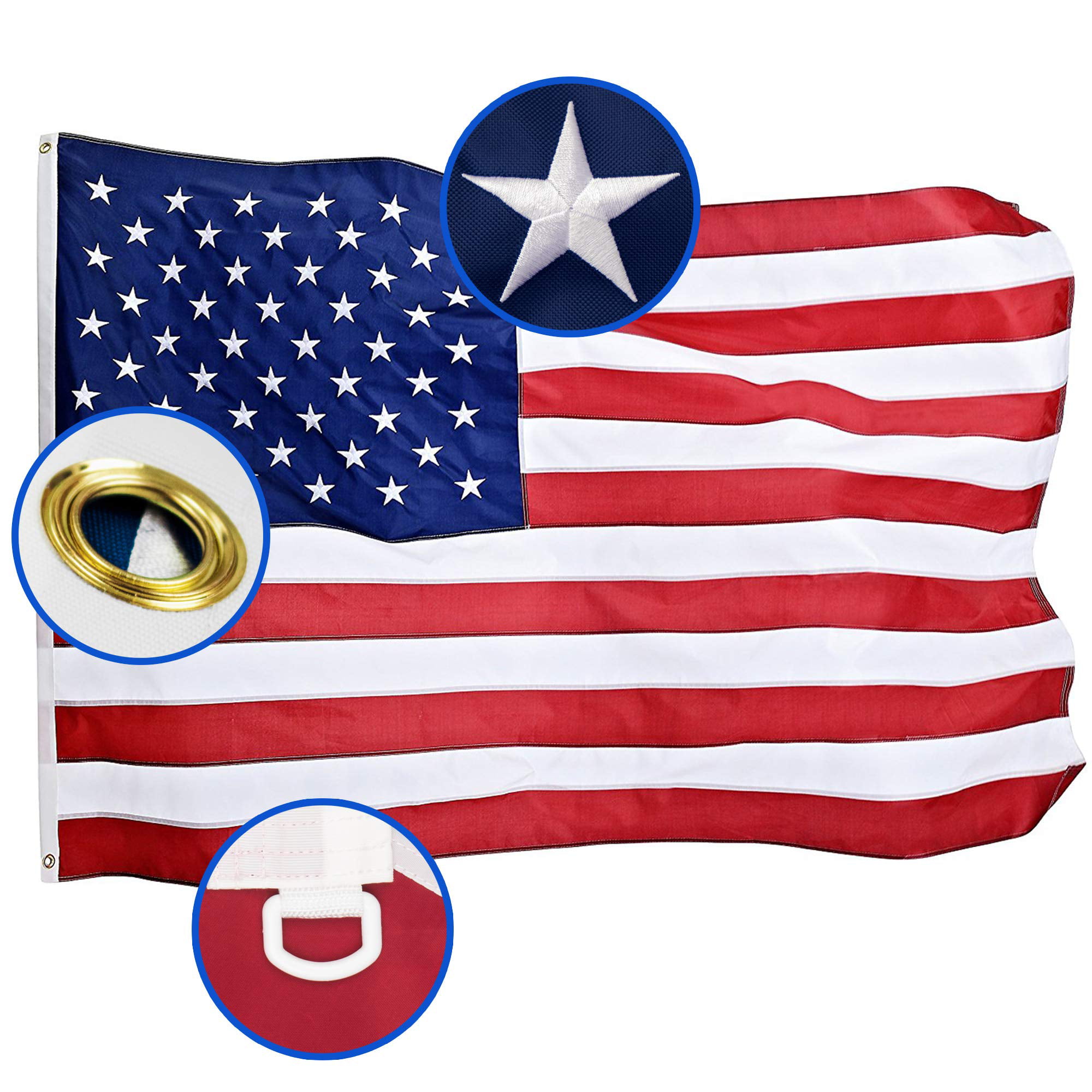 Details about   BIG US Flag 4x6 ft Polyester with Metal Grommets USA American America Stars