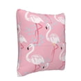 thumbnail image 2 of Bingfone Pink Flamingo Linen Throw Pillow Covers Cushion Case Pocket Button Vintage Farmhouse Pillowcase-20"x20", 2 of 9