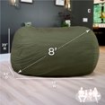 thumbnail image 2 of Big Joe Fuf 8Ft Giant Foam Bean Bag Chair, Oversized Couch with Removable Cover for Kids, Teens, Adults, Forest Green Velveteen, Durable Woven Polyester, 8 Foot, 2 of 6