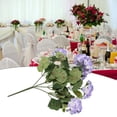 thumbnail image 2 of Bgsha 1 Bunch Artificial Geranium Red Pink Flowers Plant Artificial Flower Home Decor, 2 of 10