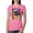 Hot Pink, variant on Funny Neon Pug | Dean Russo Art Animal Lover Womens Slim Fit Junior Tee, Red, Large