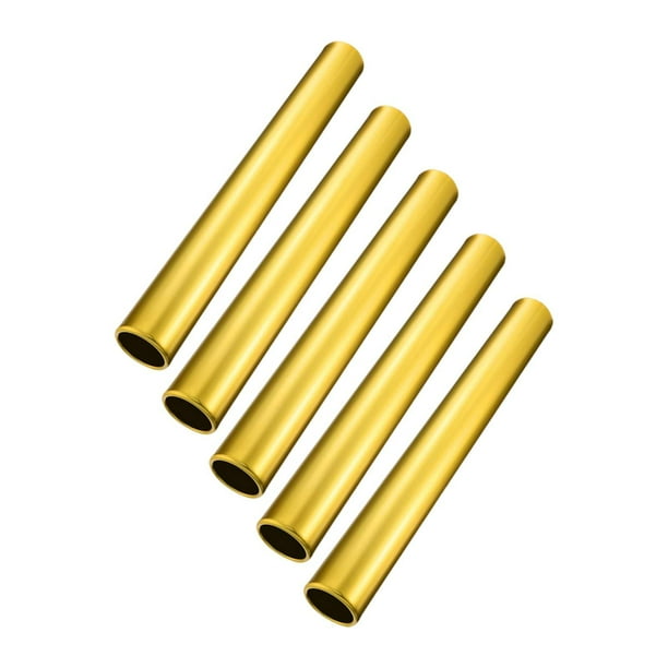 5 bastones de relevo, bastones de atletismo, suministros prácticos, aleación de aluminio, reutilizables. Oro