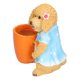 thumbnail image 1 of Animal Vase Decoration Resin Hand Painted Simulation Dog Flowerpot Ornament for GardenYellow, 1 of 5