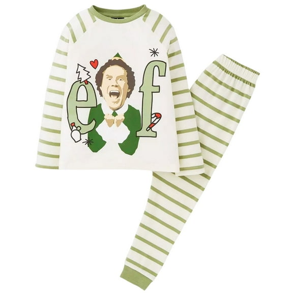 Elf Mens Striped Long-Sleeved Long Pyjama Set