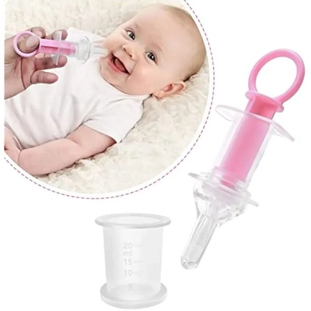 Gotero transparente para medicina infantil, jeringa para chupete y pezón