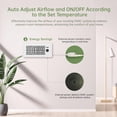thumbnail image 6 of Register Booster Fan Fits 4' x 10' Register Holes, Smart Control Heating Cooling AC Vent Fan, 10-Speed Quiet Register Vent Booster Fans with Thermostat Control & Remote Control, 6 of 6