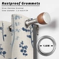 thumbnail image 2 of Outdoor Curtains for Patio Waterproof, Blue Botanical Outdoor Privacy Panels Grommet, Rustic Country Spring Floral Summer Leaf Blackout Outside Curtains for Porch/Cabana 54"x95", 1 Panel, 2 of 8
