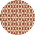thumbnail image 1 of Ahgly Company Machine Washable Indoor Square Transitional Grapefruit Red Area Rugs, 3' Square, 1 of 7