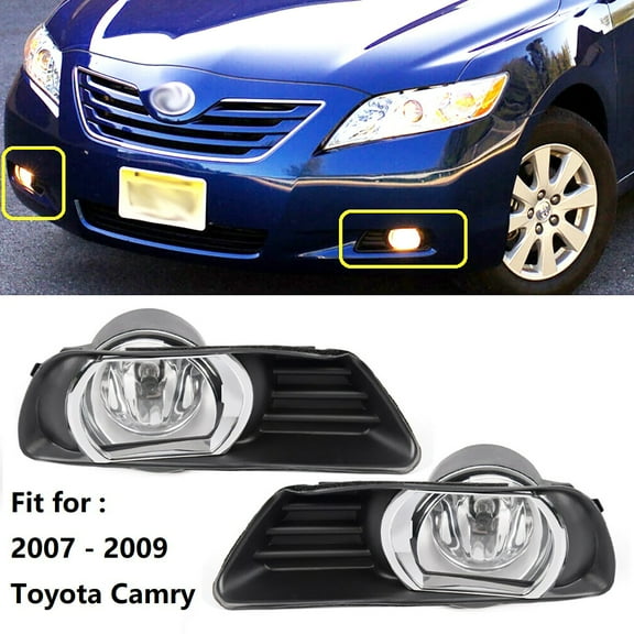 labwork Pair of Fog Light Lamp Assembly TO2593123 TO2592123 Fit for 2007 2008 2009 Toyota Camry, Front Left & Right
