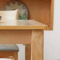 thumbnail image 6 of Livinia Cabin 33.5" Wooden Dining Table/Small Rectangular Modern Farmhouse Solid Wood Kitchen Table Desk (Natural), 6 of 8