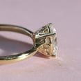 thumbnail image 4 of Moissanite Engagement Ring, Gold Plated Wedding Ring, Wedding Ring, Delicate Ring, Round Cut Moissanite Unique Ring, Elegant Ring, Large stone ring, 4 of 5