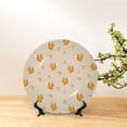 thumbnail image 6 of Salouo Squirrel Animal Pattern Bone China Decorative Plate,Holiday Decor Decorative Ceramic Plates with Stand Elegant Home DéCor for Hallway/Living Room/Bedroom-8in, 6 of 6