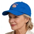 thumbnail image 3 of Sentmoon Womens Baseball Caps Mens Caps Mama Hat for Women Adjustable Baseball Cap with Mom and Carnation Embroidery, 3 of 7