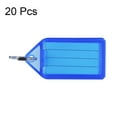thumbnail image 2 of Uxcell 55x28mm Plastic Key Tags with Split Keyring Blue 20 Count, 2 of 4