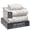Classic Bliss-01, variant on RUVANTI 100% Cotton Sheets Twin Size Bed Set – 300 Thread Count Silky Soft Sateen Weave, Cooling, Lightweight & Breathable, 16" Deep Pocket, Durable & Luxury Satin-Like, 3 Piece, Bright White