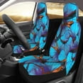 thumbnail image 2 of Pofeuu Blue Butterflies Print Automotive Car Seat Covers Flat Cloth Full Set Seat Covers,Car Seat Covers front seats for Cars Trucks and SUVs(Two packs), 2 of 7