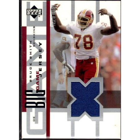 Bruce Smith Card 2002 UD Piece of History The Big Game Jerseys #BGJBS