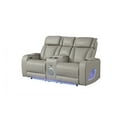 thumbnail image 6 of JERFIT Modern Power Recliner Loveseat with Massage, Wireless Charging, Bluetooth Speakers, LED Lights, and Storage for Living Room, Grey, 6 of 8