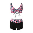 thumbnail image 3 of Womens Bathing Suits Two Piece Women Conservative Print Strappy Back Set Two Piece Swimsuits Swimdress Two Piece Bathing Suits for Women Two Piece Sets for Women, 3 of 8