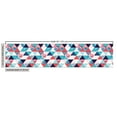 thumbnail image 2 of Ambesonne Flamingo Fabric by the Yard Upholstery, Triangles Beach Mosaic, 10 Yards, Multicolor, 2 of 4