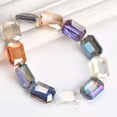 thumbnail image 3 of U8MO 10pcs Rectangle Faceted Colorful Crystal Glass Loose Beads For DIY Jewelry-Random Mixed-14x10mm, 3 of 5