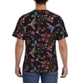 thumbnail image 2 of Naloa Humming Bird And Tropical Flowers Men's T-Shirt Sport T-shirt Men's Basic Tee Casual Men's Shirt, Round Neck, Short Sleeves - X-Large, 2 of 5