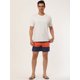 thumbnail image 3 of Lars Amadeus Pantalones cortos de plade verano pahombre con forro de malde bloque de colorrayas NaranAzul Marino 36, 3 of 6