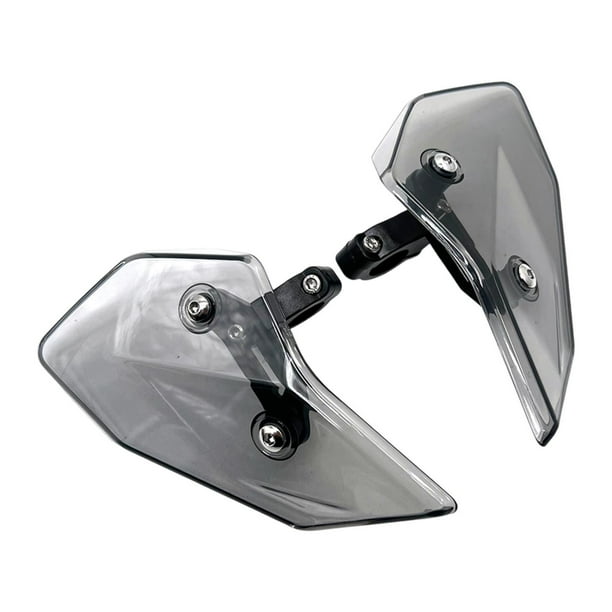 2 deflectores de viento para motocicleta para Moto Guzzi V85TT 2019-2025 Gris