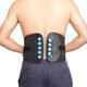 thumbnail image 1 of Cinturón de soporte de cintura para fitness, cinturón de soporte de cintura con cordón para levantamiento de pesas, cinturón de soporte de cintura negro para sentadillas y columna lumbar, 1 of 3