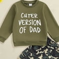 thumbnail image 4 of Akiihool Baby Boy Party Outfit Toddler Baby Boy Clothes Long Sleeve Sweatshirt Pants Set Fall Winter Outfits Dark Green,4-5 Years, 4 of 4