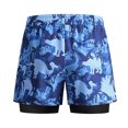 thumbnail image 1 of Traje De Baño Bañador para hombre de doble capa de cintura de secado rápido con cordones y pantalones cortos de baño divididos (M) Tmvgtek Para Estrenar, 1 of 9
