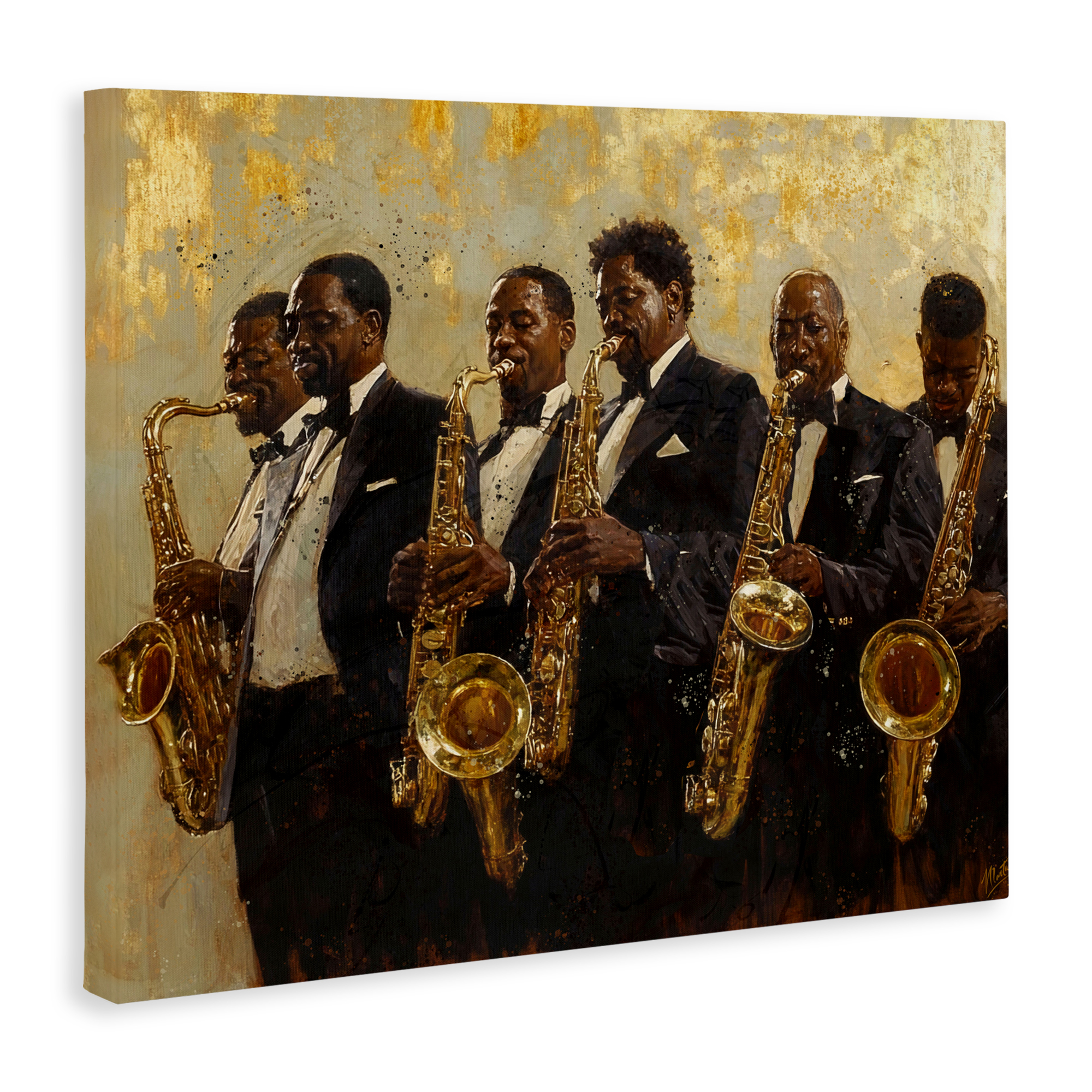 Golden Era Ensemble Canvas Wall Art, design by Marta Wiley