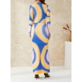 thumbnail image 6 of Franhais Women Fashion Clothes,Tie-dye Printed Crew Neck Long Sleeve Tops + High Waist Long Skirt, 6 of 9