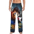 thumbnail image 2 of Lsque Mario Print Men's Pajama Pants, Lounge Pant - Comfortable Home Wear,Elastic Waistband, Stylish Design-X-Large, 2 of 9